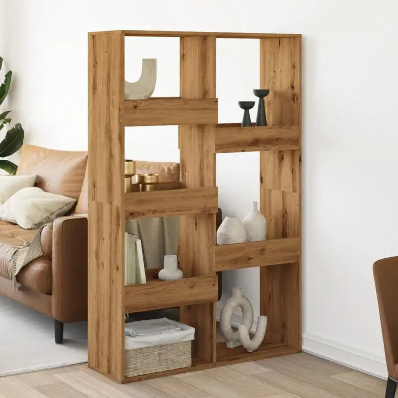 Klassiek kamerscherm van bewerkt hout voor modern interieur - artisian oak / 1 / 155.5 cm - Boekenkasten