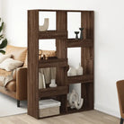 Klassiek kamerscherm van bewerkt hout voor modern interieur - bruin eikenkleur / 1 / 155.5 cm - Boekenkasten