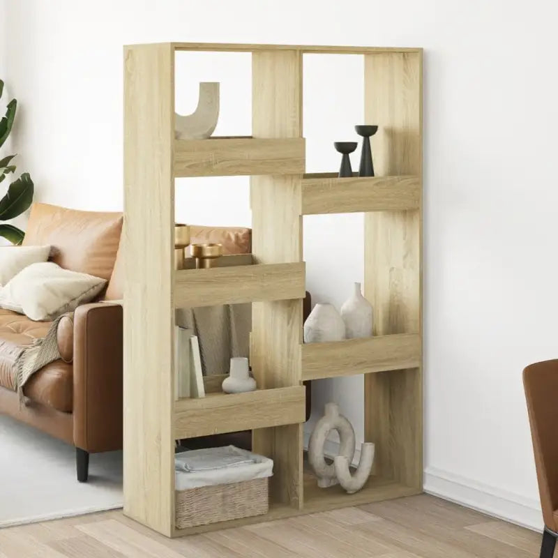 Klassiek kamerscherm van bewerkt hout voor modern interieur - Sonoma eiken / 1 / 155.5 cm - Boekenkasten