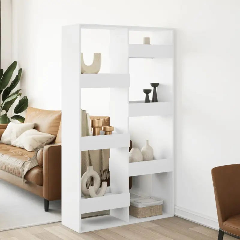 Klassiek kamerscherm van bewerkt hout voor modern interieur - Wit / 1 / 175 cm - Boekenkasten