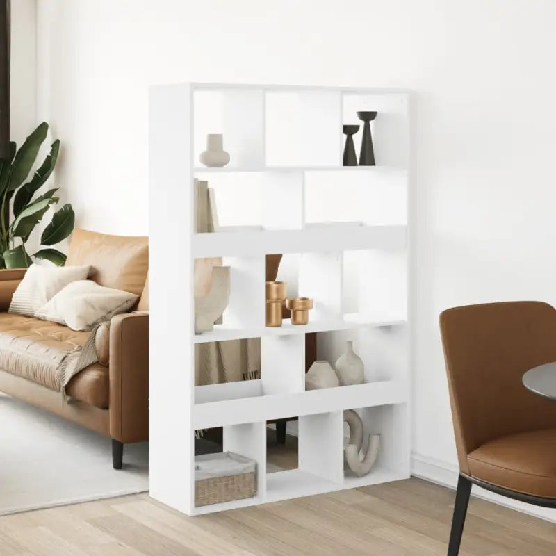 Klassiek kamerscherm van bewerkt hout voor stijl en functionaliteit - Wit / 1 / 156.5 cm - Boekenkasten
