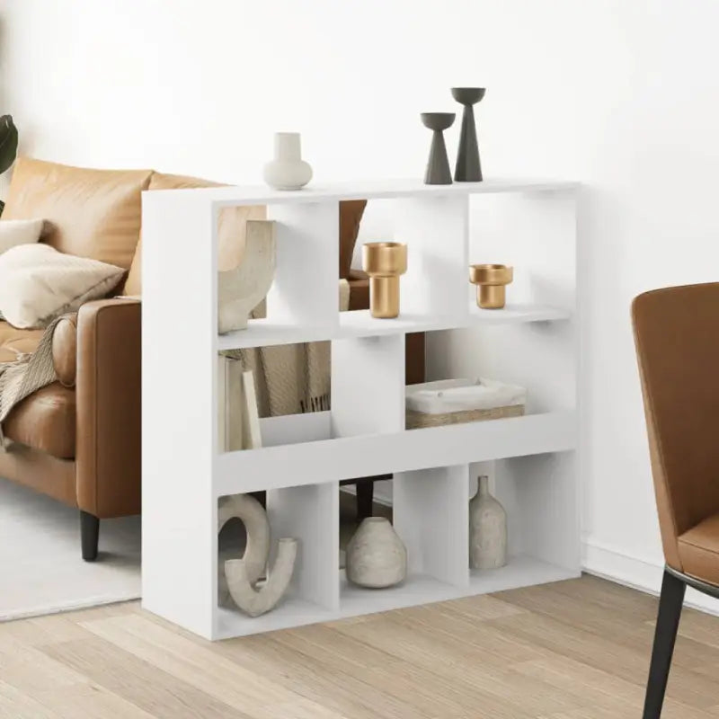 Klassiek kamerscherm van bewerkt hout voor stijl en functionaliteit - Wit / 1 / 94.5 cm - Boekenkasten