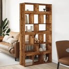 Klassiek kamerscherm van bewerkt hout voor stijl en functionaliteit - Oud hout / 1 / 187.5 cm - Boekenkasten