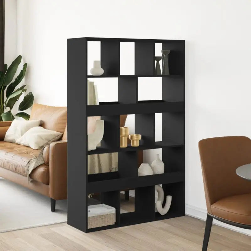 Klassiek kamerscherm van bewerkt hout voor stijl en functionaliteit - Zwart / 1 / 156.5 cm - Boekenkasten