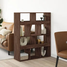 Klassiek kamerscherm van bewerkt hout voor stijl en functionaliteit - bruin eikenkleur / 1 / 125.5 cm - Boekenkasten