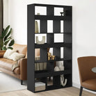 Klassiek kamerscherm van bewerkt hout voor stijl en functionaliteit - Zwart / 1 / 187.5 cm - Boekenkasten