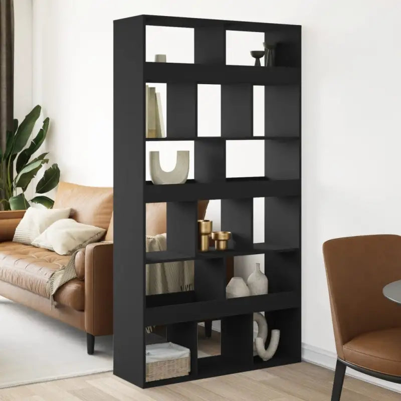 Klassiek kamerscherm van bewerkt hout voor stijl en functionaliteit - Zwart / 1 / 187.5 cm - Boekenkasten