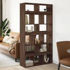 Klassiek kamerscherm van bewerkt hout voor stijl en functionaliteit - bruin eikenkleur / 1 / 187.5 cm - Boekenkasten