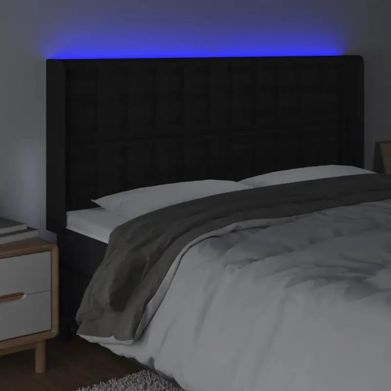 Klassiek LED Hoofdbord 147x16x118 met Kunstleer voor Slaapkamer - Hoofdborden en voetborden