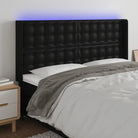 Klassiek LED Hoofdbord 147x16x118 met Kunstleer voor Slaapkamer - Hoofdborden en voetborden