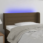 Klassiek LED Hoofdbord 147x16x118 voor een moderne slaapkamer uitstraling - Donkerbruin / 83 x 16 x 78/88 cm / 1
