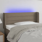 Klassiek LED Hoofdbord 147x16x118 voor een moderne slaapkamer uitstraling - Taupe / 103 x 16 x 78/88 cm / 1