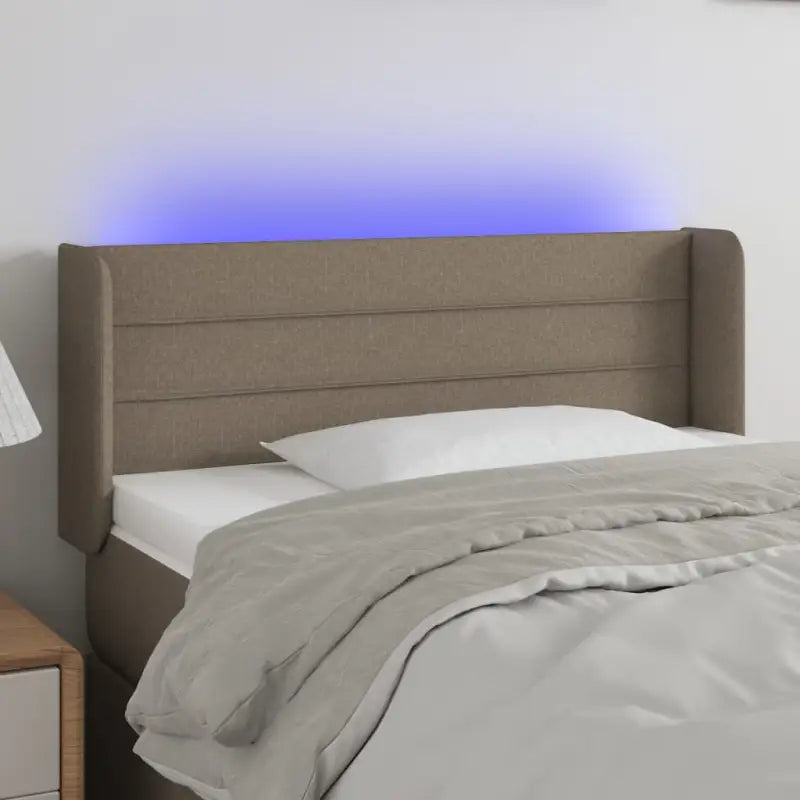 Klassiek LED Hoofdbord 147x16x118 voor een moderne slaapkamer uitstraling - Taupe / 103 x 16 x 78/88 cm / 1