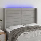Klassiek LED Hoofdbord 147x16x118 voor een moderne slaapkamer uitstraling - Lichtgrijs / 147 x 16 x 118/128 cm / 1