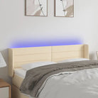 Klassiek LED Hoofdbord 147x16x118 voor een moderne slaapkamer uitstraling - Crème / 147 x 16 x 78/88 cm / 1