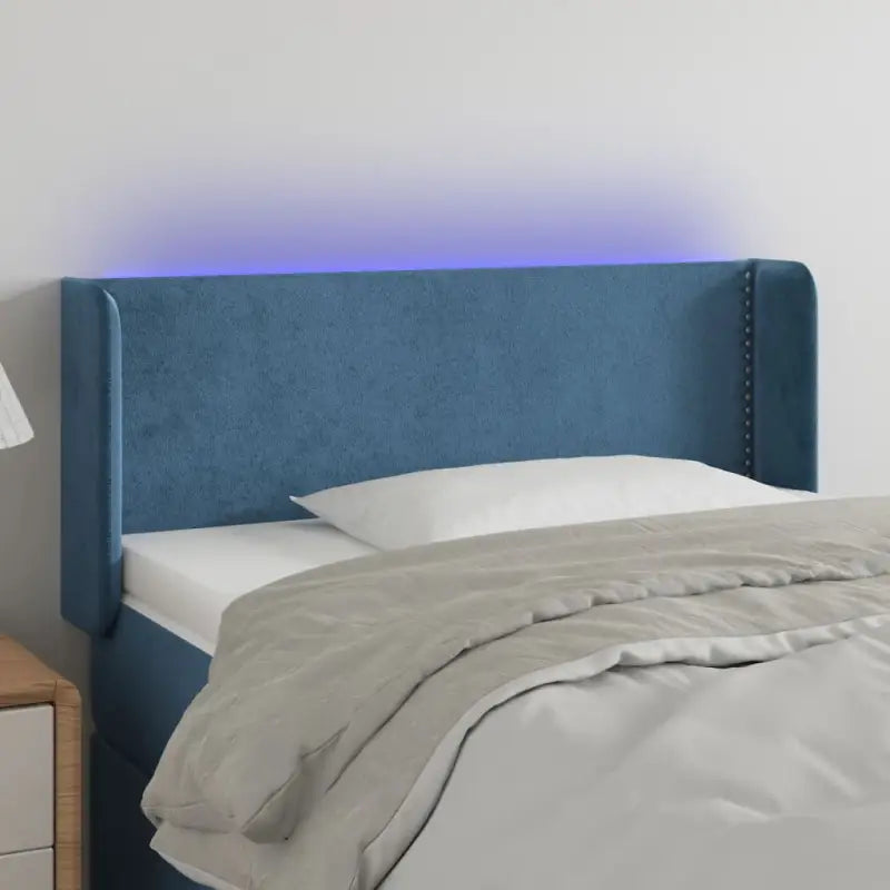 Klassiek LED hoofdbord en voetbord voor een moderne slaapkamer - Donkerblauw / 103 x 16 x 78/88 cm / 1 - Hoofdborden