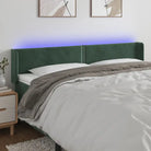 Klassiek LED hoofdbord en voetbord voor een moderne slaapkamer - Donkergroen / 183 x 16 x 78/88 cm / 1 - Hoofdborden