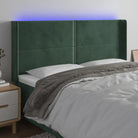 Klassiek LED hoofdbord en voetbord voor een moderne slaapkamer - Donkergroen / 183 x 16 x 118/128 cm / 1 - Hoofdborden