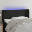 Klassiek LED hoofdbord en voetbord voor een moderne slaapkamer - Zwart / 83 x 16 x 78/88 cm / 1 - Hoofdborden