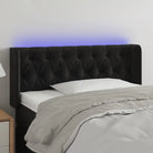 Klassiek LED Hoofdbord en Voetbord voor een moderne slaapkamer - Zwart / 93 x 16 x 78/88 cm / 1 - Hoofdborden