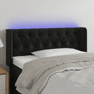 Klassiek LED Hoofdbord en Voetbord voor een moderne slaapkamer - Zwart / 103 x 16 x 78/88 cm / 1 - Hoofdborden