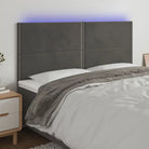 Klassiek LED Hoofdbord en Voetbord voor Moderne Slaapkamer - Donkergrijs / 180 x 5 x 118/128 cm / 1 - Hoofdborden