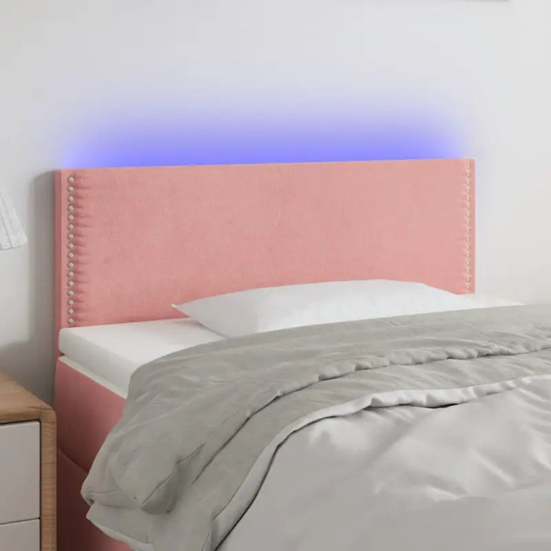 Klassiek LED Hoofdbord en Voetbord voor Moderne Slaapkamer - Roze / 90 x 5 x 78/88 cm / 1 - Hoofdborden en voetborden