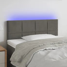 Klassiek LED Hoofdbord en Voetborden voor een Modern Slaapkamergevoel - Donkergrijs / 80 x 5 x 78/88 cm / 1
