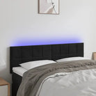 Klassiek LED Hoofdbord en Voetborden voor een Modern Slaapkamergevoel - Zwart / 144 x 5 x 78/88 cm / 1 - Hoofdborden