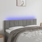 Klassiek LED Hoofdbord en Voetborden voor een Modern Slaapkamergevoel - Lichtgrijs / 144 x 5 x 78/88 cm / 1