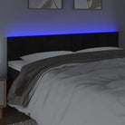 Klassiek LED Hoofdbord en Voetborden voor een Modern Slaapkamergevoel - Zwart / 180 x 5 x 78/88 cm / 1 - Hoofdborden