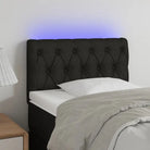 Klassiek LED-hoofdbord met stijlvol ontwerp voor elke slaapkamer - Zwart / 80 x 7 x 78/88 cm / 1 - Hoofdborden