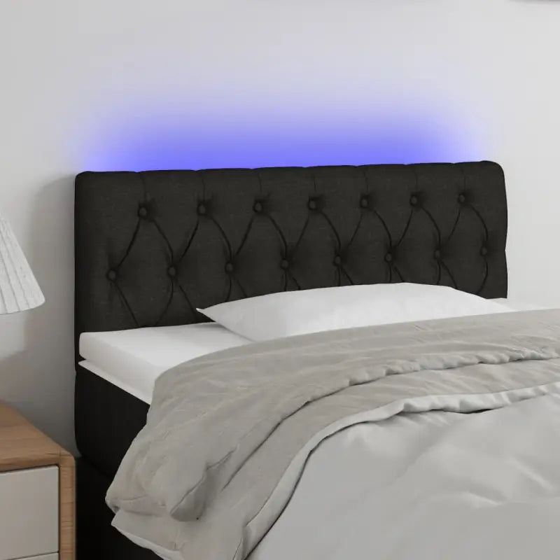 Klassiek LED-hoofdbord met stijlvol ontwerp voor elke slaapkamer - Zwart / 90 x 7 x 78/88 cm / 1 - Hoofdborden