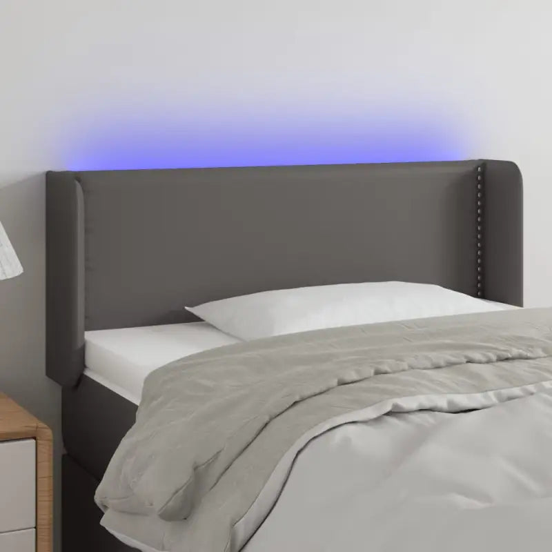 Klassiek LED Hoofdbord voor een Modern en Elegant Slaapkamer Designe - Grijs / 93 x 16 x 78/88 cm / 1 - Hoofdborden