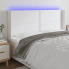 Klassiek LED Hoofdbord voor een Modern en Elegant Slaapkamer Designe - Wit / 163 x 16 x 118/128 cm / 1 - Hoofdborden