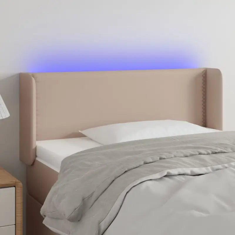 Klassiek LED Hoofdbord voor een Modern en Elegant Slaapkamer Designe - Cappuccino / 83 x 16 x 78/88 cm / 1