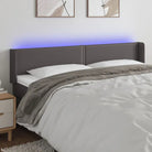 Klassiek LED Hoofdbord voor een Modern en Elegant Slaapkamer Designe - Grijs / 183 x 16 x 78/88 cm / 1 - Hoofdborden