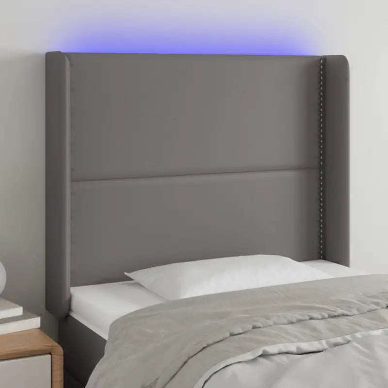Klassiek LED Hoofdbord voor een Modern en Elegant Slaapkamer Designe - Grijs / 93 x 16 x 118/128 cm / 1 - Hoofdborden