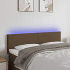 Klassiek LED Hoofdbord voor een Modern en Stijlvol Beddroom</assistant - Donkerbruin / 144 x 5 x 78/88 cm / 1
