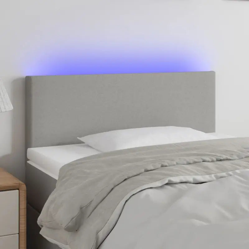Klassiek LED Hoofdbord voor een Modern en Stijlvol Beddroom</assistant - Lichtgrijs / 80 x 5 x 78/88 cm / 1