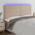 Klassiek LED Hoofdbord voor een Modern Slaapkamer - Cappuccino / 180 x 5 x 118/128 cm / 1 - Hoofdborden en voetborden