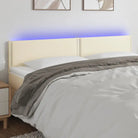 Klassiek LED Hoofdbord voor een Modern Slaapkamer - Crème / 160 x 5 x 78/88 cm / 1 - Hoofdborden en voetborden
