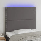 Klassiek LED Hoofdbord voor een Modern Slaapkamer - Grijs / 100 x 5 x 118/128 cm / 1 - Hoofdborden en voetborden