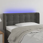 Klassiek LED Hoofdbord voor een Modern Slaapkamergevoel - Donkergrijs / 103 x 16 x 78/88 cm / 1 - Hoofdborden