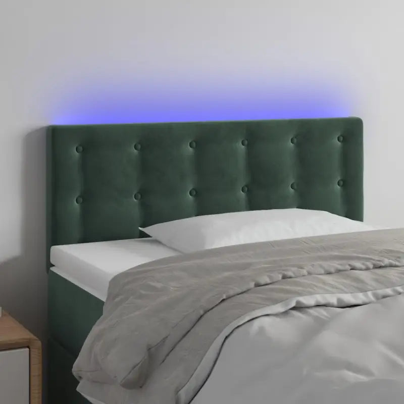 Klassiek LED Hoofdbord voor een Modern Slaapkamergevoel - Donkergroen / 80 x 5 x 78/88 cm / 1 - Hoofdborden