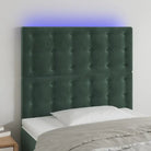 Klassiek LED Hoofdbord voor een Modern Slaapkamergevoel - Donkergroen / 80 x 5 x 118/128 cm / 1 - Hoofdborden