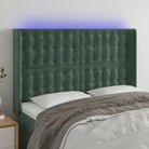 Klassiek LED Hoofdbord voor een Modern Slaapkamergevoel - Donkergroen / 147 x 16 x 118/128 cm / 1 - Hoofdborden