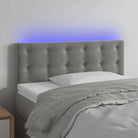 Klassiek LED Hoofdbord voor een Modern Slaapkamergevoel - Lichtgrijs / 80 x 5 x 78/88 cm / 1 - Hoofdborden en voetborden