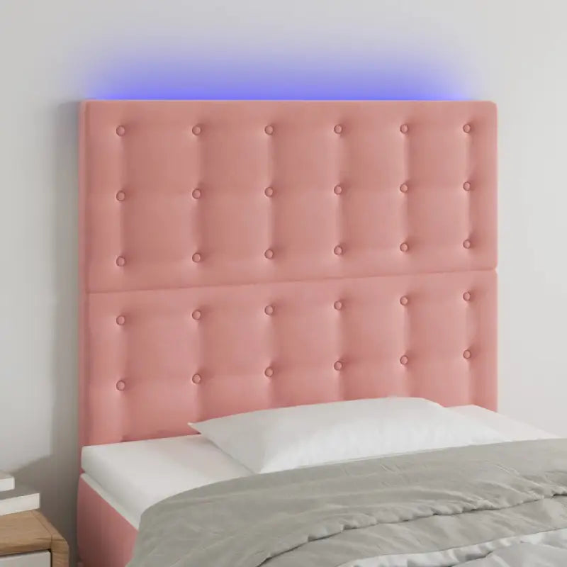 Klassiek LED Hoofdbord voor een Modern Slaapkamergevoel - Roze / 80 x 5 x 118/128 cm / 1 - Hoofdborden en voetborden