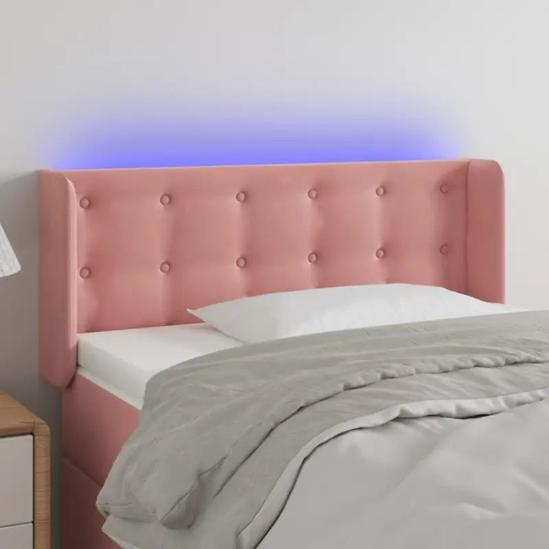 Klassiek LED Hoofdbord voor een Modern Slaapkamergevoel - Roze / 93 x 16 x 78/88 cm / 1 - Hoofdborden en voetborden